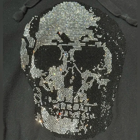 Minnie Rose Embellished Skull Hooded Sweater size XS - Picture 3 of 10